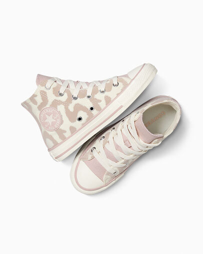 Converse Chuck Taylor All Star Leopard Kids' Sneakers White / Grey NZ | C-72490589