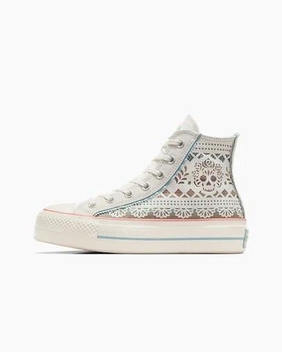 Converse Chuck Taylor All Star Lift Day Of The Dead Men Platform Shoes Multicolor NZ | C-78961539