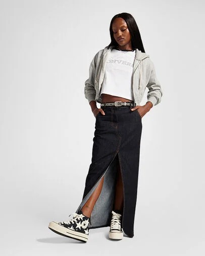 Converse Chuck Taylor All Star Lift Large Stars Women Sneakers Black / Beige White NZ | C-27954369