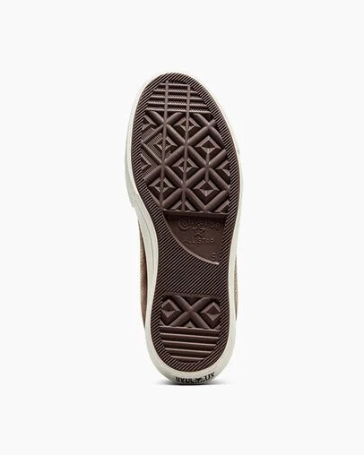 Converse Chuck Taylor All Star Lift Platform Water Repellent Leather Women Boots Brown / Black NZ | C-01467839