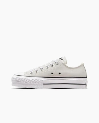 Converse Chuck Taylor All Star Lift Platform Women Canvas Shoes Grey / White / Black NZ | C-47891329