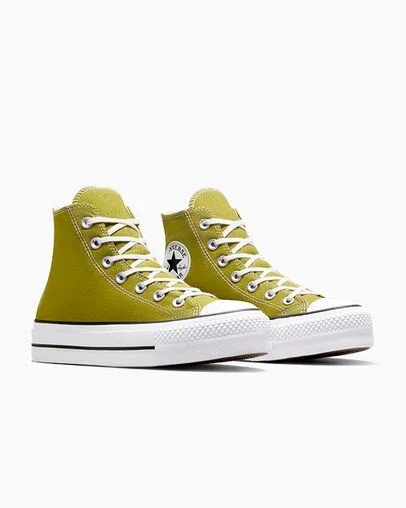 Converse Chuck Taylor All Star Lift Platform Women Canvas Shoes White / Black NZ | C-95147069