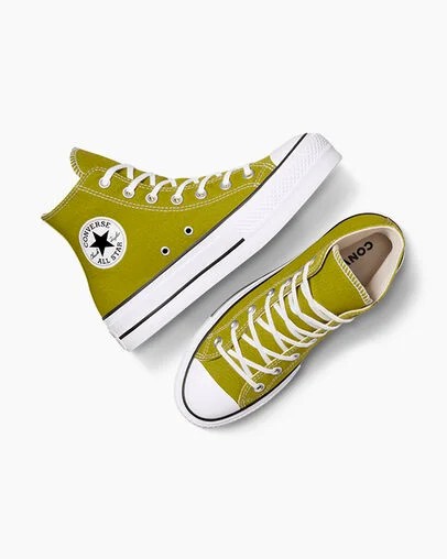 Converse Chuck Taylor All Star Lift Platform Women Canvas Shoes White / Black NZ | C-95147069
