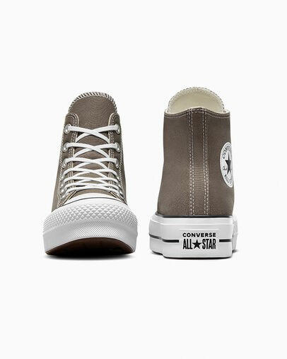 Converse Chuck Taylor All Star Lift Platform Women Canvas Shoes Grey / White / Black NZ | C-85263719