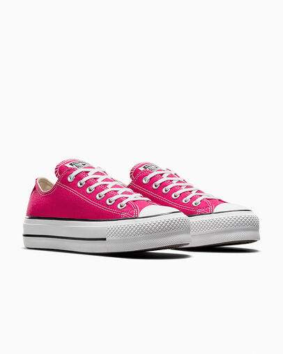 Converse Chuck Taylor All Star Lift Platform Women Canvas Shoes Pink / White / Black NZ | C-02783569