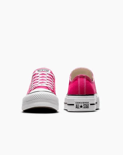 Converse Chuck Taylor All Star Lift Platform Women Canvas Shoes Pink / White / Black NZ | C-02783569