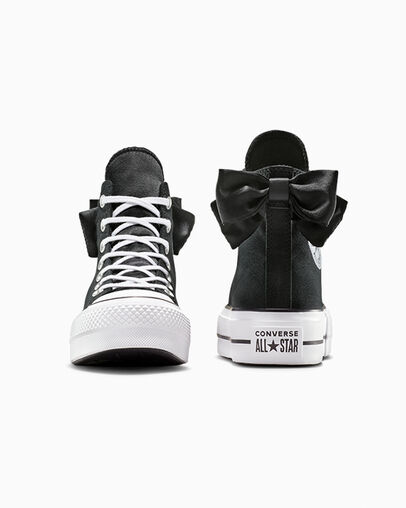 Converse Chuck Taylor All Star Lift Women Platform Shoes Black / White NZ | C-58397619