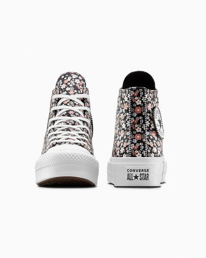 Converse Chuck Taylor All Star Lift Women Platform Shoes Black / White NZ | C-90465719