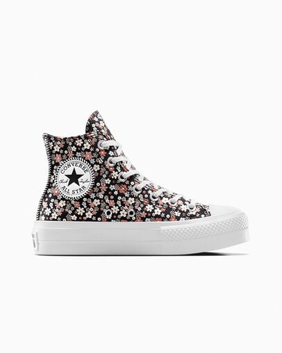 Converse Chuck Taylor All Star Lift Women Platform Shoes Black / White NZ | C-90465719