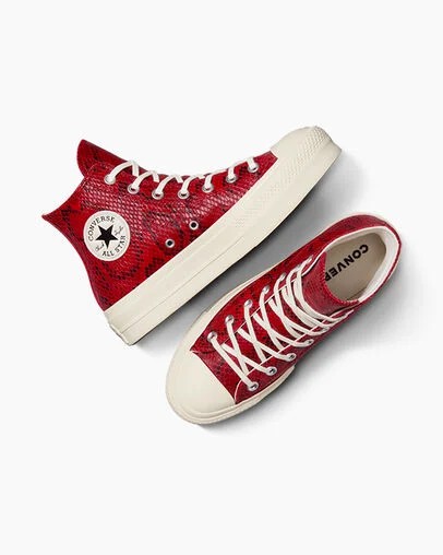 Converse Chuck Taylor All Star Lift Women Platform Shoes Red NZ | C-01436289