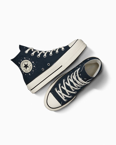 Converse Chuck Taylor All Star Lift Women Platform Shoes Blue NZ | C-08264979