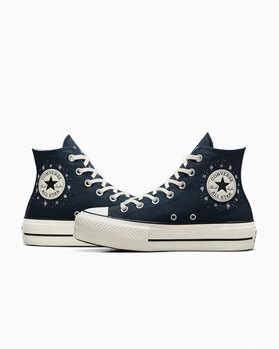 Converse Chuck Taylor All Star Lift Women Platform Shoes Blue NZ | C-08264979