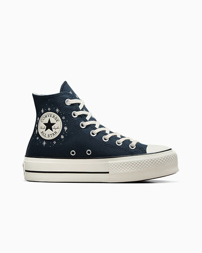 Converse Chuck Taylor All Star Lift Women Platform Shoes Blue NZ | C-08264979