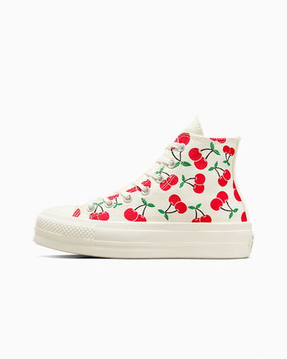 Converse Chuck Taylor All Star Lift Women Platform Shoes White / Red / Green NZ | C-24709839