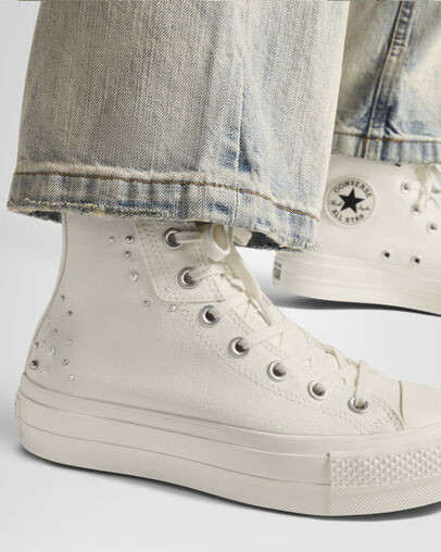 Converse Chuck Taylor All Star Lift Women Platform Shoes White / Black NZ | C-98715049