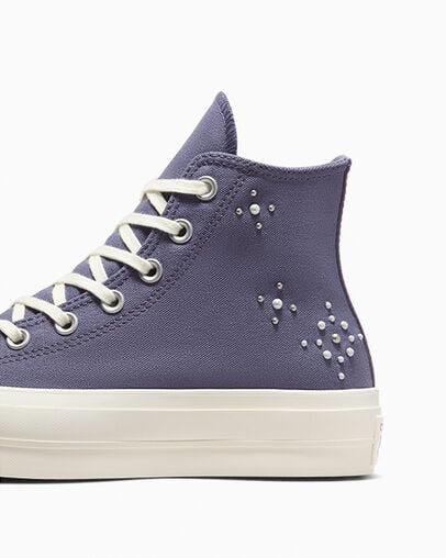 Converse Chuck Taylor All Star Lift Women Platform Shoes Lavender Grey / Black NZ | C-13705629