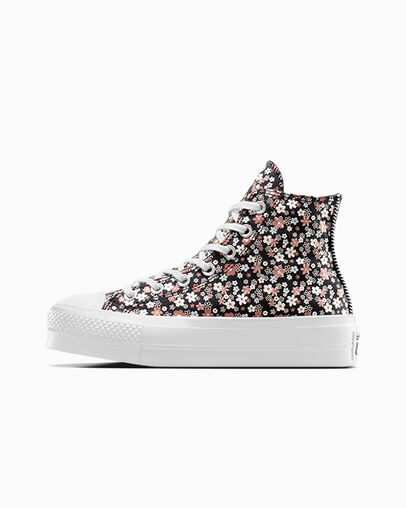 Converse Chuck Taylor All Star Lift Women Platform Shoes Black / White NZ | C-19628709