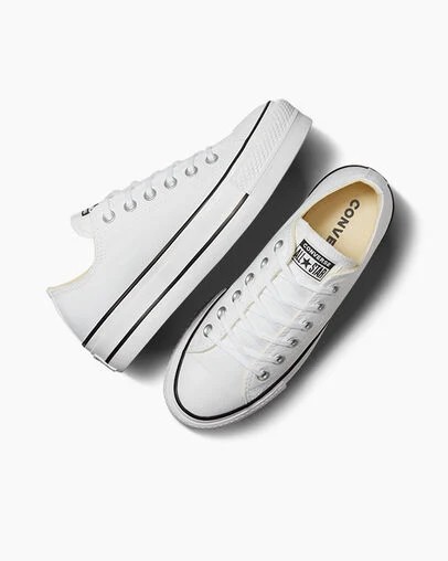 Converse Chuck Taylor All Star Lift Women Platform Shoes White / Black NZ | C-43607899