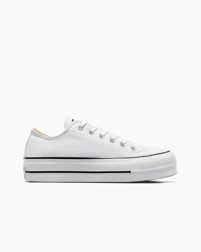 Converse Chuck Taylor All Star Lift Women Platform Shoes White / Black NZ | C-43607899