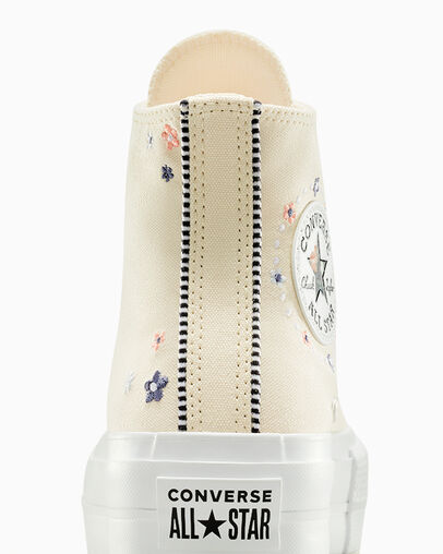 Converse Chuck Taylor All Star Lift Women Platform Shoes Light Beige / White / Coral NZ | C-19705849