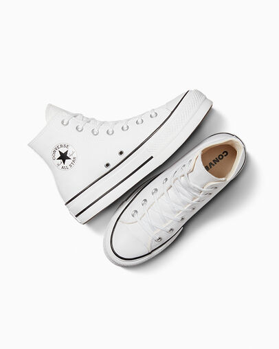 Converse Chuck Taylor All Star Lift Women Platform Shoes White / Black NZ | C-18302579
