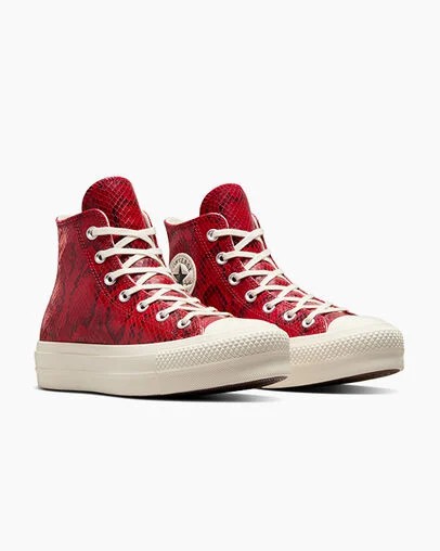 Converse Chuck Taylor All Star Lift Women Platform Shoes Red NZ | C-98625439