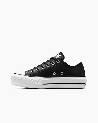 Converse Chuck Taylor All Star Lift Women Platform Shoes Black / White NZ | C-82350619