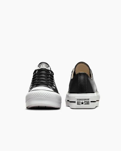 Converse Chuck Taylor All Star Lift Women Platform Shoes Black / White NZ | C-82350619