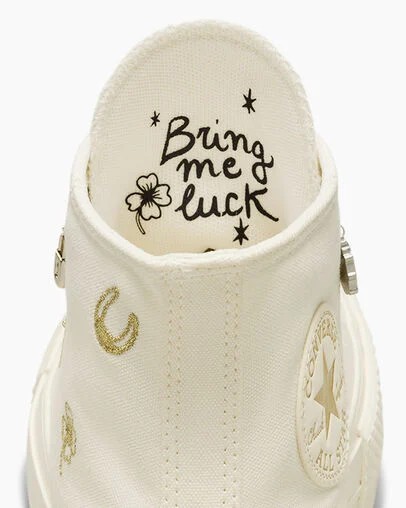 Converse Chuck Taylor All Star Lift Women Platform Shoes White / Gold / Silver NZ | C-56127389