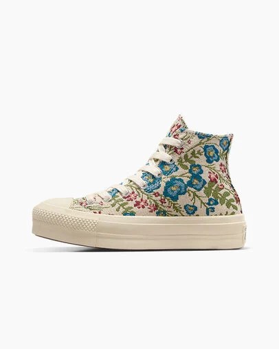 Converse Chuck Taylor All Star Lift Women Platform Shoes White / Beige White / Black NZ | C-21453899