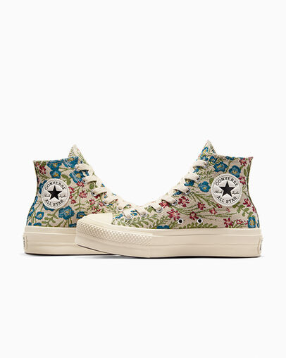 Converse Chuck Taylor All Star Lift Women Platform Shoes White / Beige White / Black NZ | C-21453899