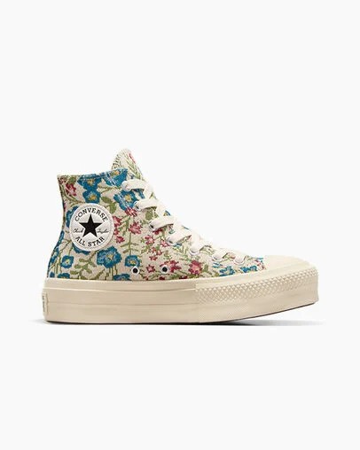 Converse Chuck Taylor All Star Lift Women Platform Shoes White / Beige White / Black NZ | C-21453899