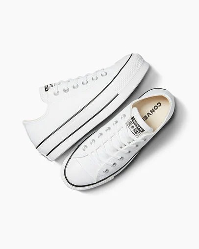 Converse Chuck Taylor All Star Lift Women Platform Shoes White / Black NZ | C-85796249