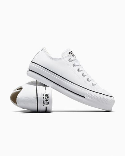 Converse Chuck Taylor All Star Lift Women Platform Shoes White / Black NZ | C-85796249