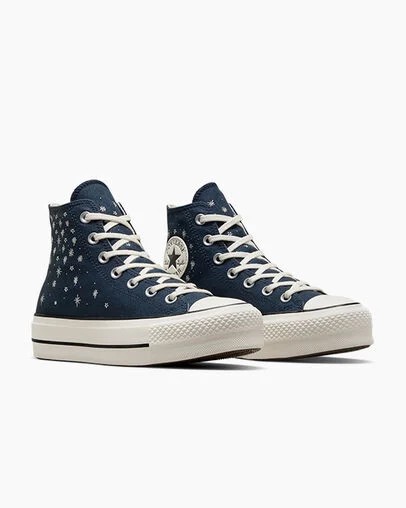 Converse Chuck Taylor All Star Lift Women Platform Shoes Blue NZ | C-80731659