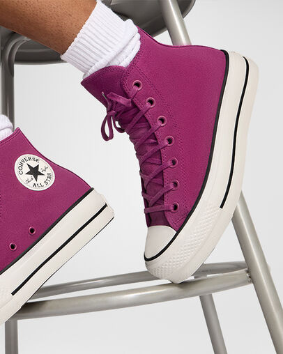 Converse Chuck Taylor All Star Lift Women Platform Shoes Purple / Black NZ | C-86974039