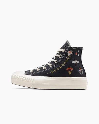 Converse Chuck Taylor All Star Lift Women Platform Shoes Black NZ | C-47695289