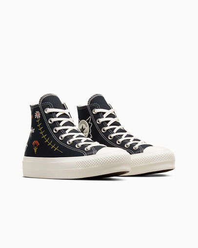 Converse Chuck Taylor All Star Lift Women Platform Shoes Black NZ | C-47695289