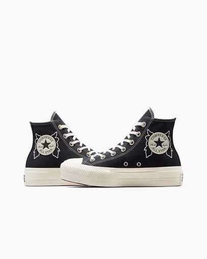 Converse Chuck Taylor All Star Lift Women Platform Shoes Black NZ | C-47695289