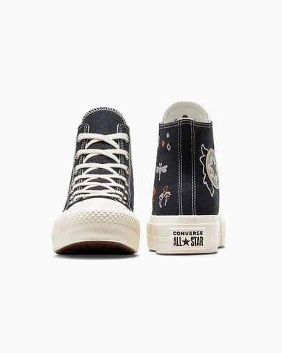Converse Chuck Taylor All Star Lift Women Platform Shoes Black NZ | C-47695289