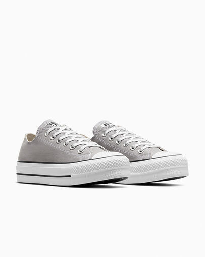 Converse Chuck Taylor All Star Lift Women Platform Shoes Grey / White / Black NZ | C-58429079