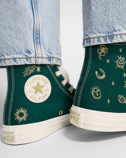 Converse Chuck Taylor All Star Luck Charms Women Sneakers Gold NZ | C-71269549