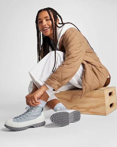 Converse Chuck Taylor All Star Lugged 2.0 Platform Leather Women Boots Silver / Grey NZ | C-53480199