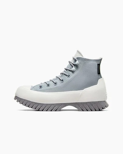 Converse Chuck Taylor All Star Lugged 2.0 Platform Leather Women Boots Silver / Grey NZ | C-53480199