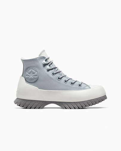 Converse Chuck Taylor All Star Lugged 2.0 Platform Leather Women Boots Silver / Grey NZ | C-53480199
