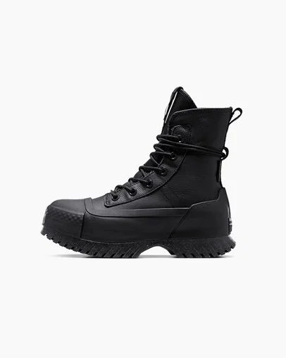 Converse Chuck Taylor All Star Lugged 2.0 XHi Waterproof Leather Men Platform Shoes Black / Grey NZ | C-90268419