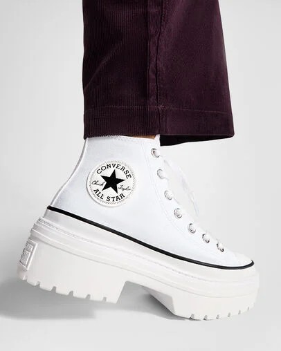 Converse Chuck Taylor All Star Lugged Heel Platform Women Boots White / Black NZ | C-52839619
