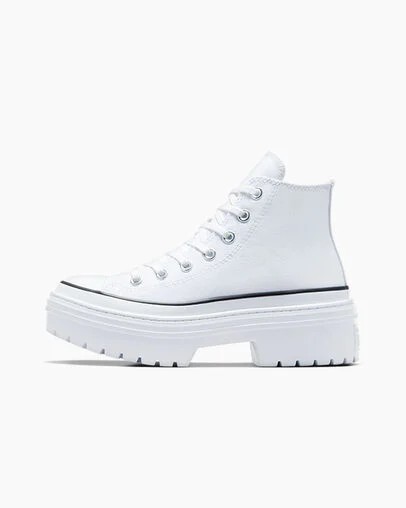 Converse Chuck Taylor All Star Lugged Heel Platform Women Boots White / Black NZ | C-52839619