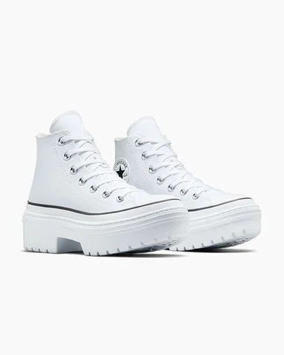 Converse Chuck Taylor All Star Lugged Heel Platform Women Boots White / Black NZ | C-52839619