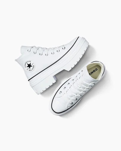 Converse Chuck Taylor All Star Lugged Heel Platform Women Boots White / Black NZ | C-52839619